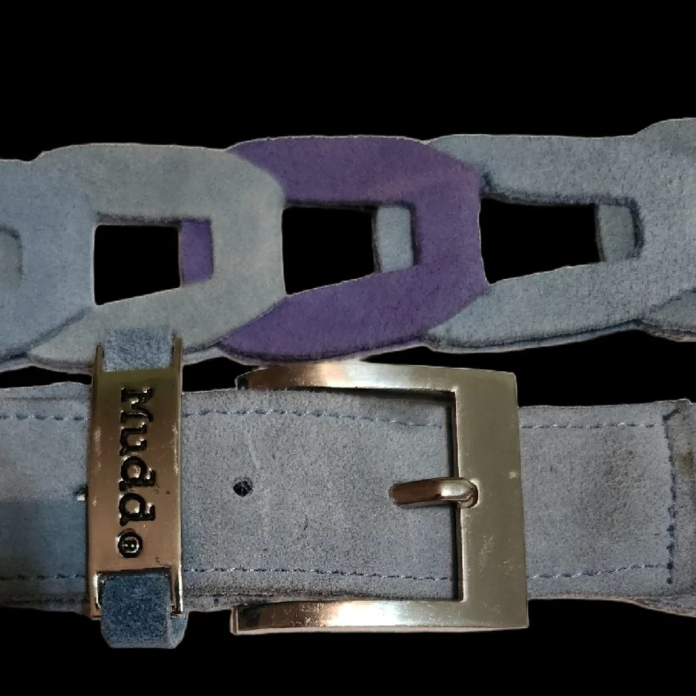 Mudd Blue and Purple Chain-Link Belt